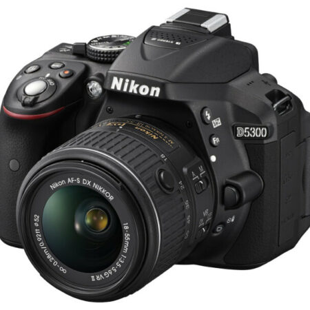Nikon D5300 24.2 MP CMOS Digital SLR Camera with 18-55mm f/3.5-5.6G ED VR II Auto Focus-S DX NIKKOR Zoom Lens
